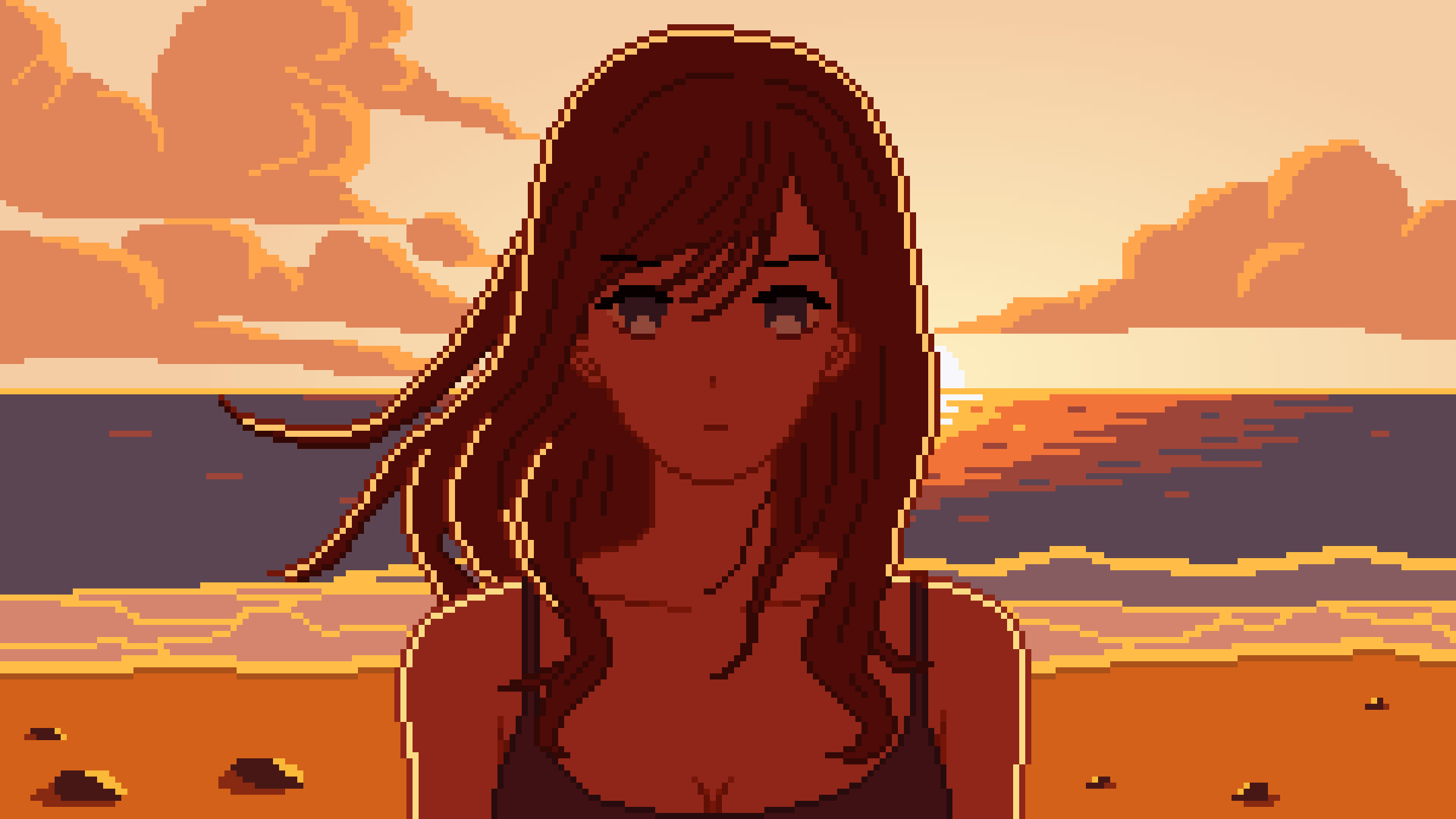 pixel art ends by the seaside1