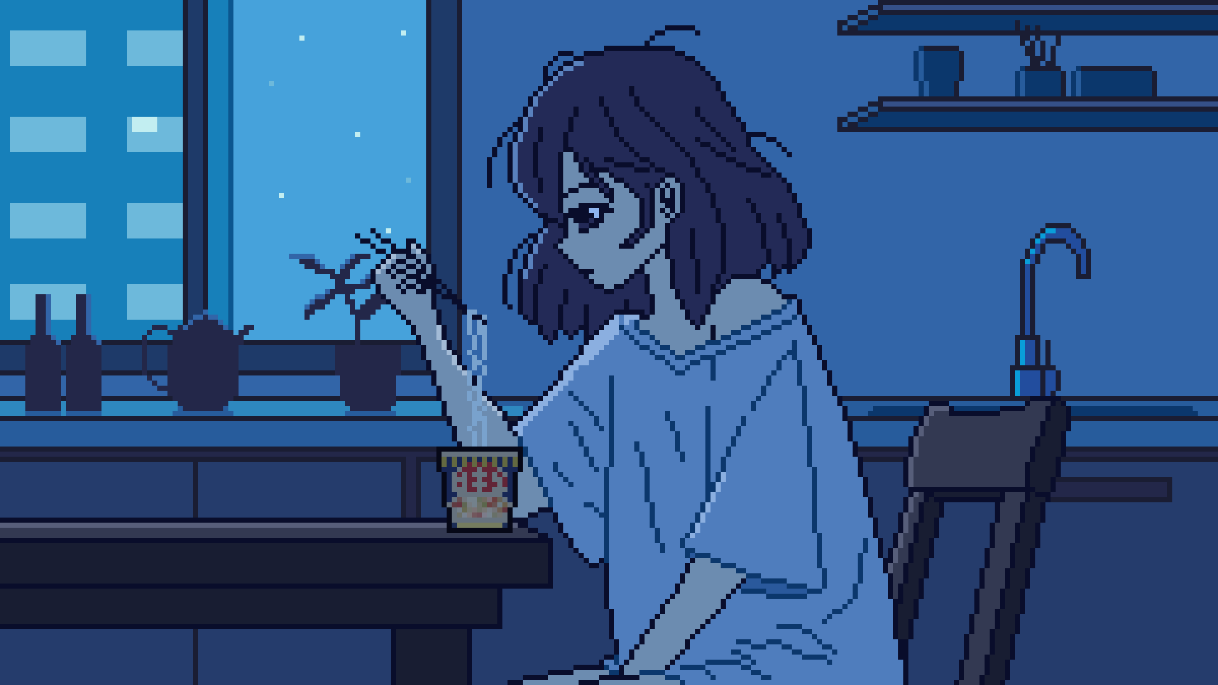 pixel art hungry