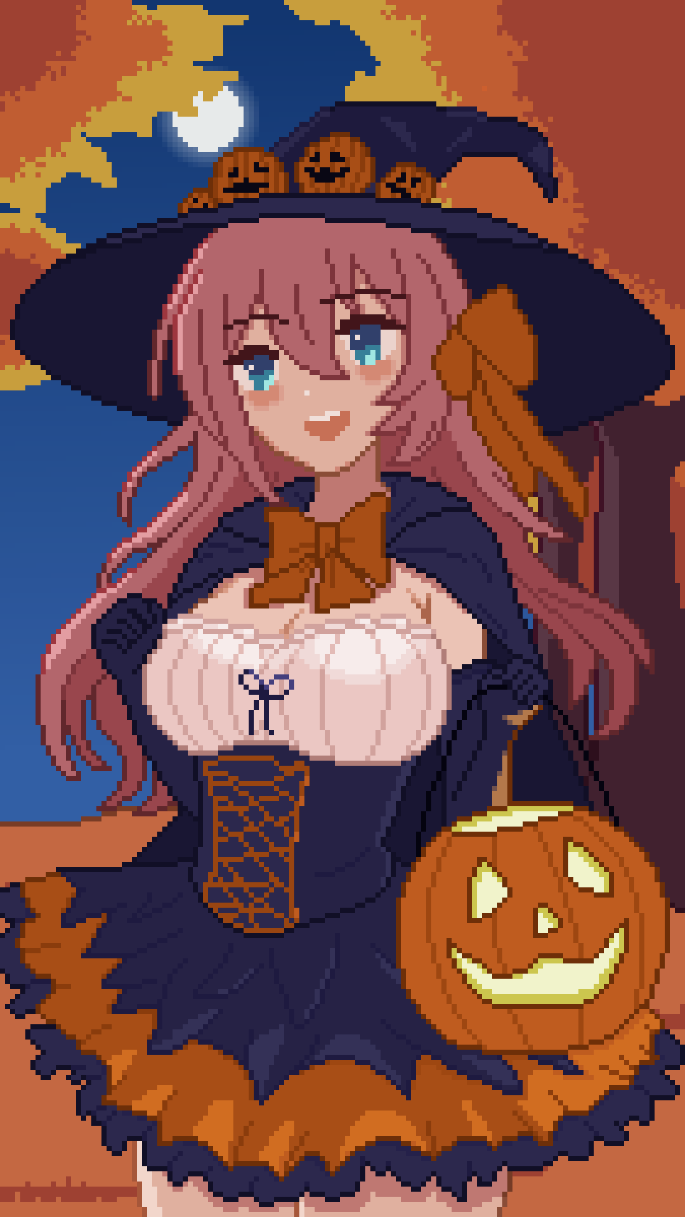 pixel art halloween