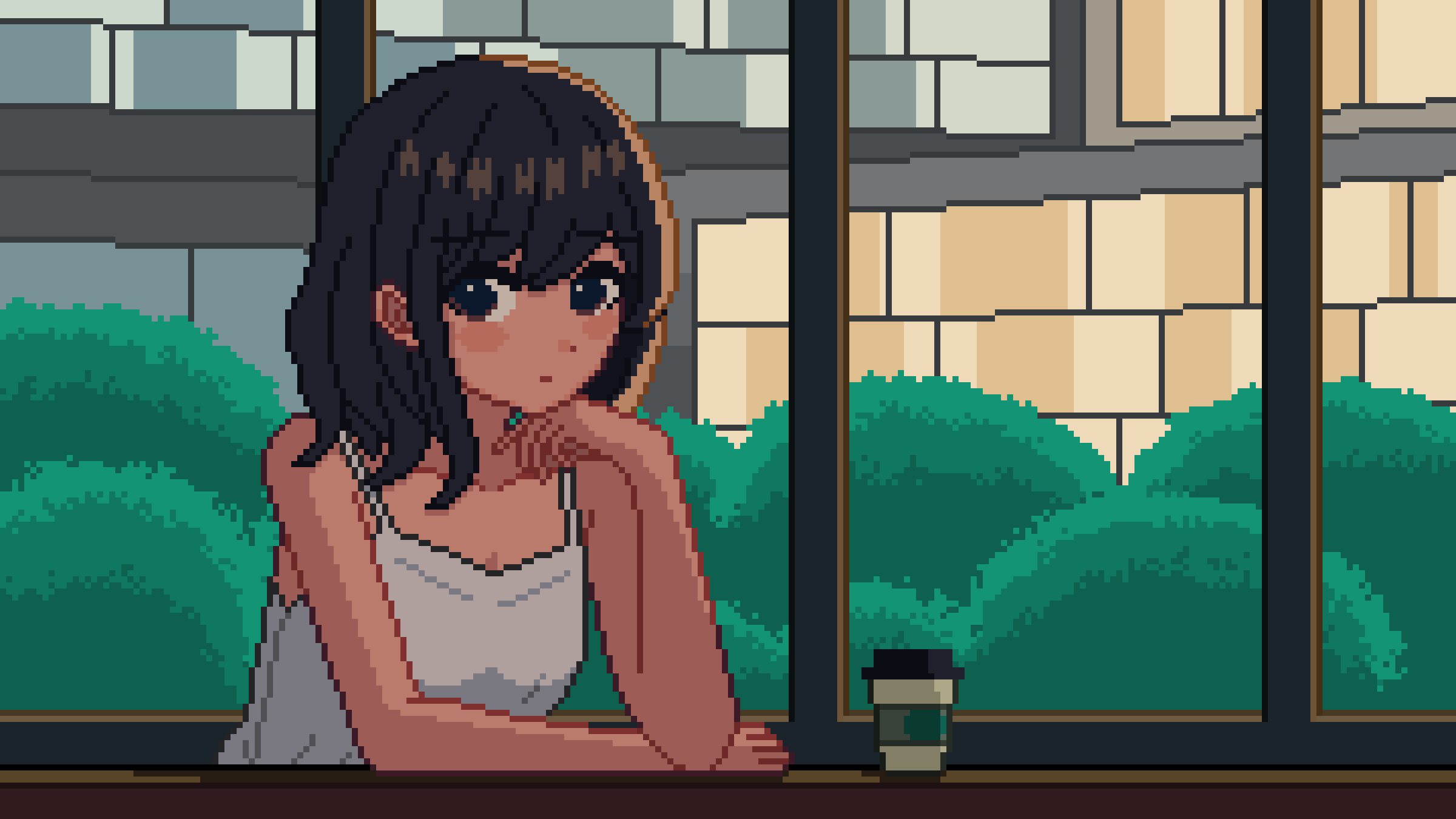pixel art coffee