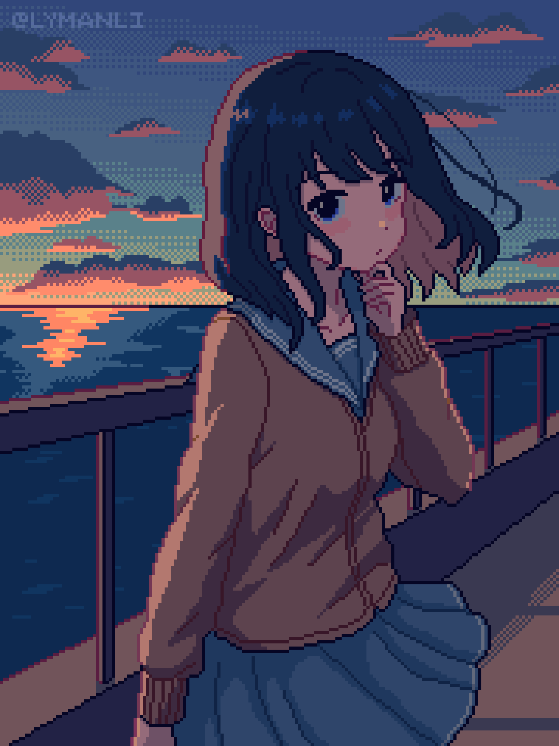 pixel art seaside