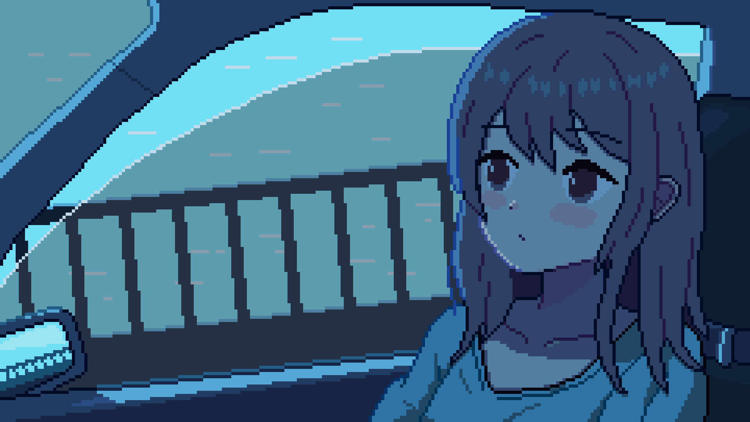 pixel art car